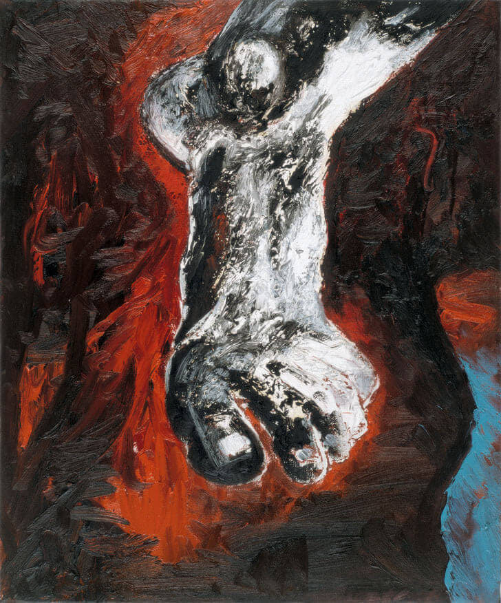 Fuß, 1984 | Öl/Leinwand | 60 × 50 cm | WVZ 418