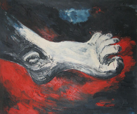 Fuß, 1984 | Öl/Leinwand | 50 × 60 cm | WVZ 419
