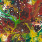 Bernd Zimmer | Das geheime Leben der Sterne über Cosmos 14 , 2002/18 | Acryl/Öl/Leinwand | 84 x 105 cm | WVZ 2665