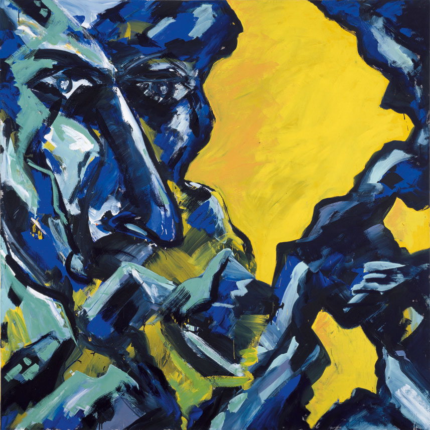 Bernd Zimmer | Lust, 1983 | Dispersion, Öl/Leinwand | je Bildpaar 230 × 460 cm, 8-teilig | WVZ 378_1B