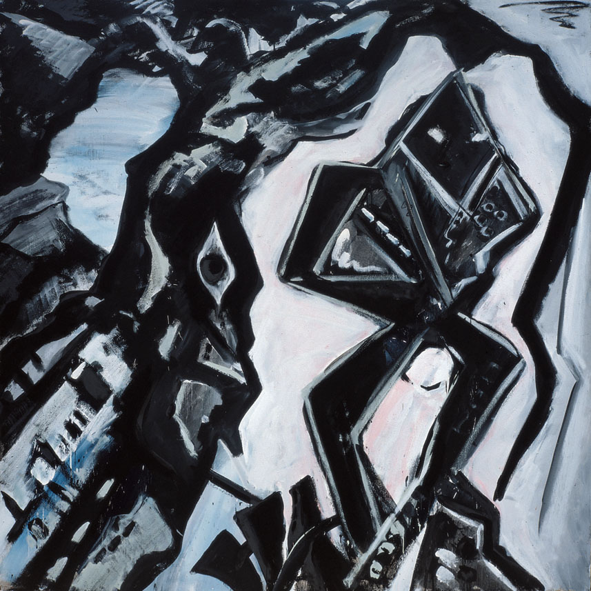 Akt, 1983 | Dispersion, Öl/Leinwand | je Bildpaar 230 × 460 cm, 8-teilig | WVZ 378_2A