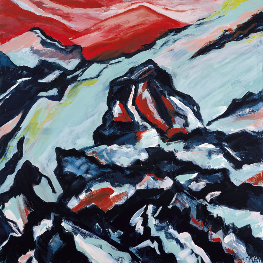 Bernd Zimmer | Auflösung, 1983 | Dispersion, Öl/Leinwand | je Bildpaar 230 × 460 cm, 8-teilig | WVZ 378_3B