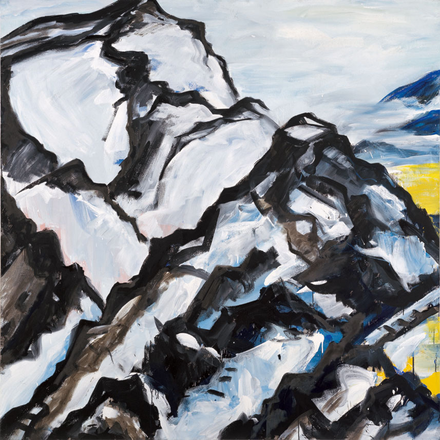 Bernd Zimmer |Einsamkeit, 1983 | Dispersion, Öl/Leinwand | je Bildpaar 230 × 460 cm, 8-teilig | WVZ 378_4A