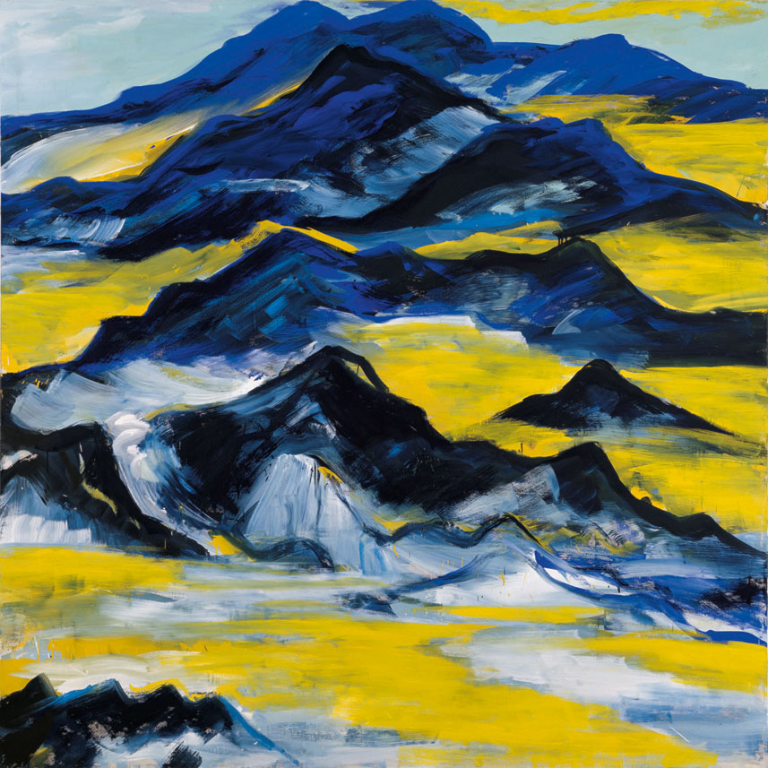 Bernd Zimmer | Einsamkeit, 1983 | Dispersion, Öl/Leinwand | je Bildpaar 230 × 460 cm, 8-teilig | WVZ 378_4B