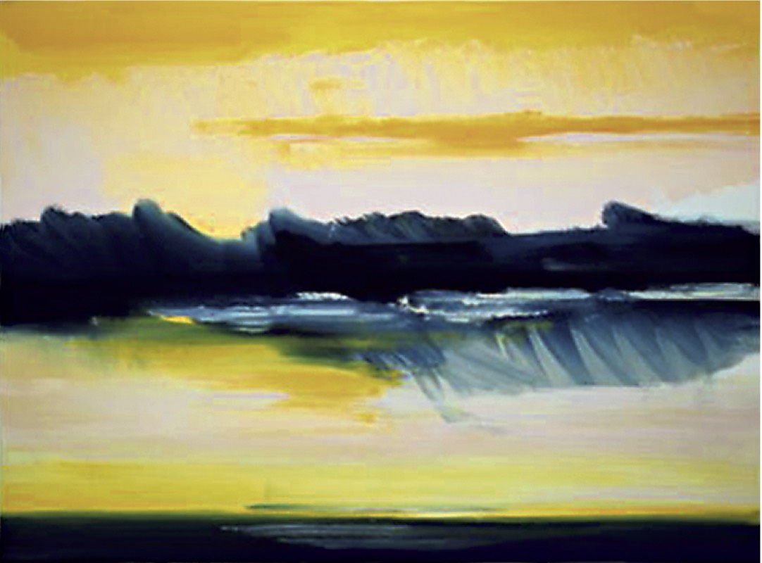 Wolken über Walam VIII, 2005 | Acryl/Leinwand | 90 × 120 cm | WVZ 1922
