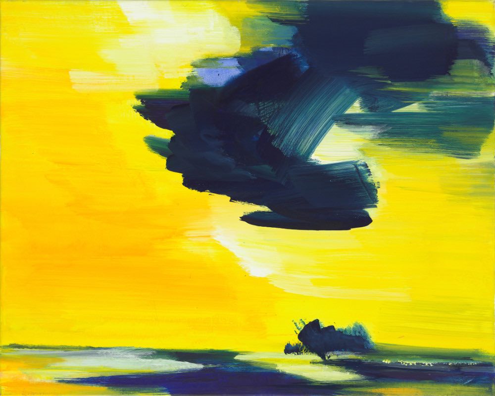 Südstrom. Himmel, 1992 | Acryl/Leinwand | 80 × 100 cm | WVZ 1040N