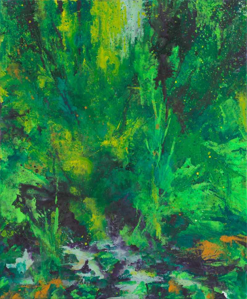 Unter Bäumen, 2012 | Acryl/Leinwand | 145 x 120 cm | WVZ 2308
