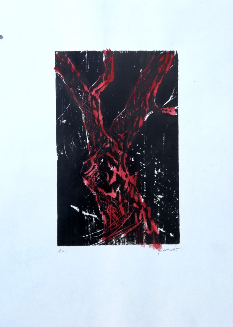 Baum. Rot, 1985 | 64,5 x 48,0 cm | 12 Exemplare | WVZ 008N