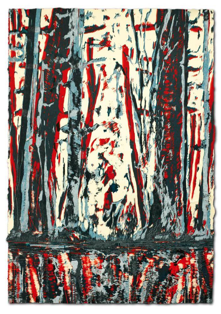 Wald-Spiegel-Wasser, 2011 | 77,0 x 54,0 cm | Unikat | WVZ 439