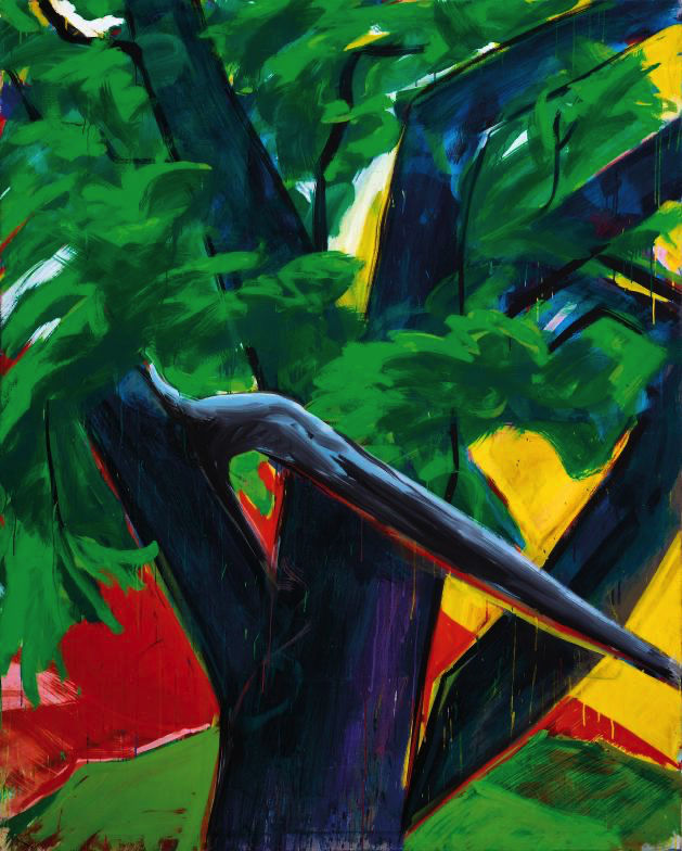 Birnbaum, 1981 | Acryl/Nessel | 200 × 160 cm | WVZ 236N