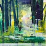 Krater. Galaxis, 1998 | Acryl/Leinwand | 130 × 160 cm | WVZ 1634